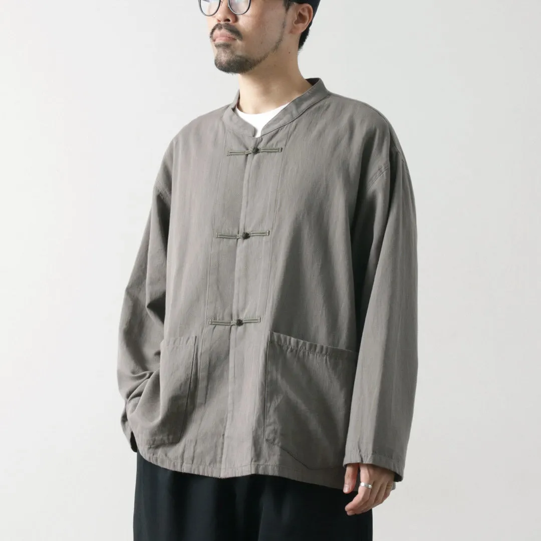 Fashion Forward Eco Friendly Dye GOHEMP / Goku Wide Long-sleeved Shirt