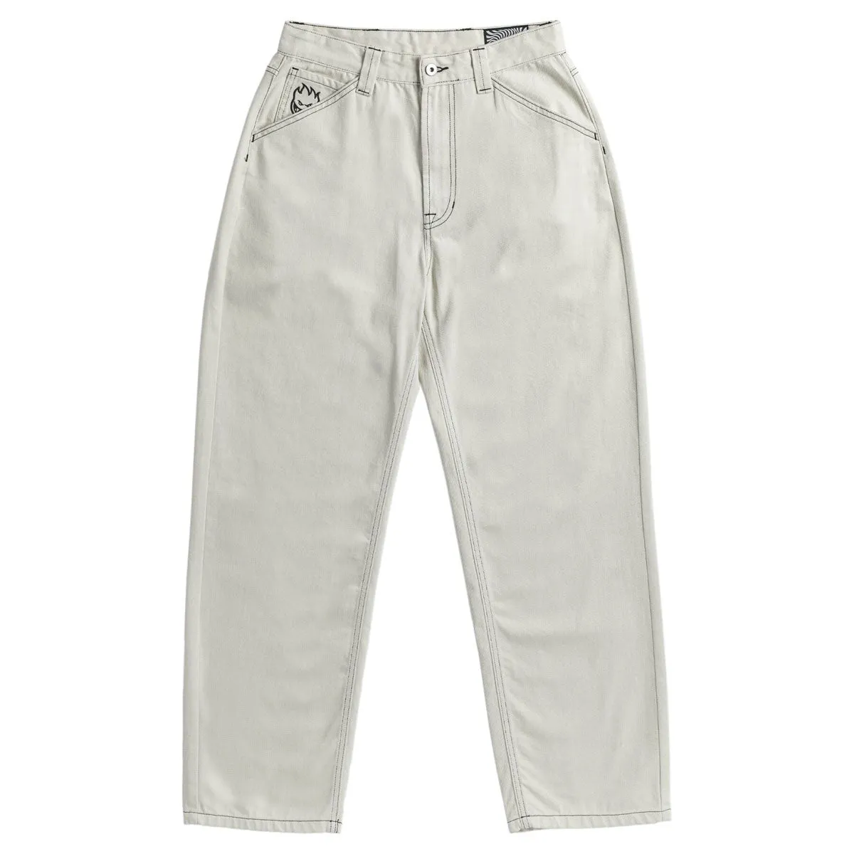 Spitfire Bighead Denim Jeans - Natural/Black Stitch Reflective details