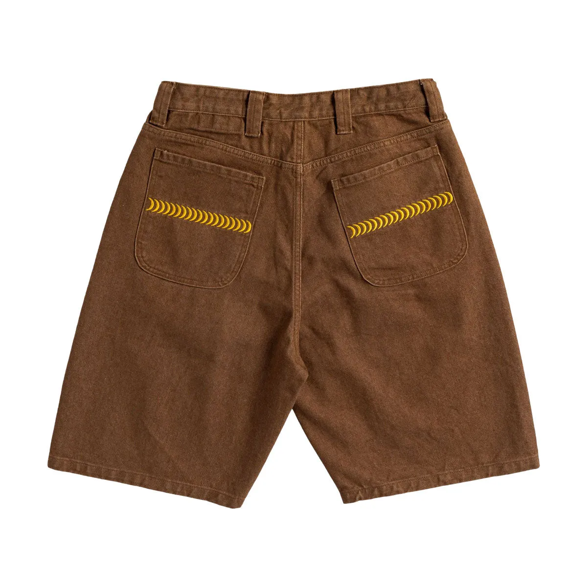 Spitfire Bighead Denim Shorts - Brown MoistureWickingLining Anti Static Fabric