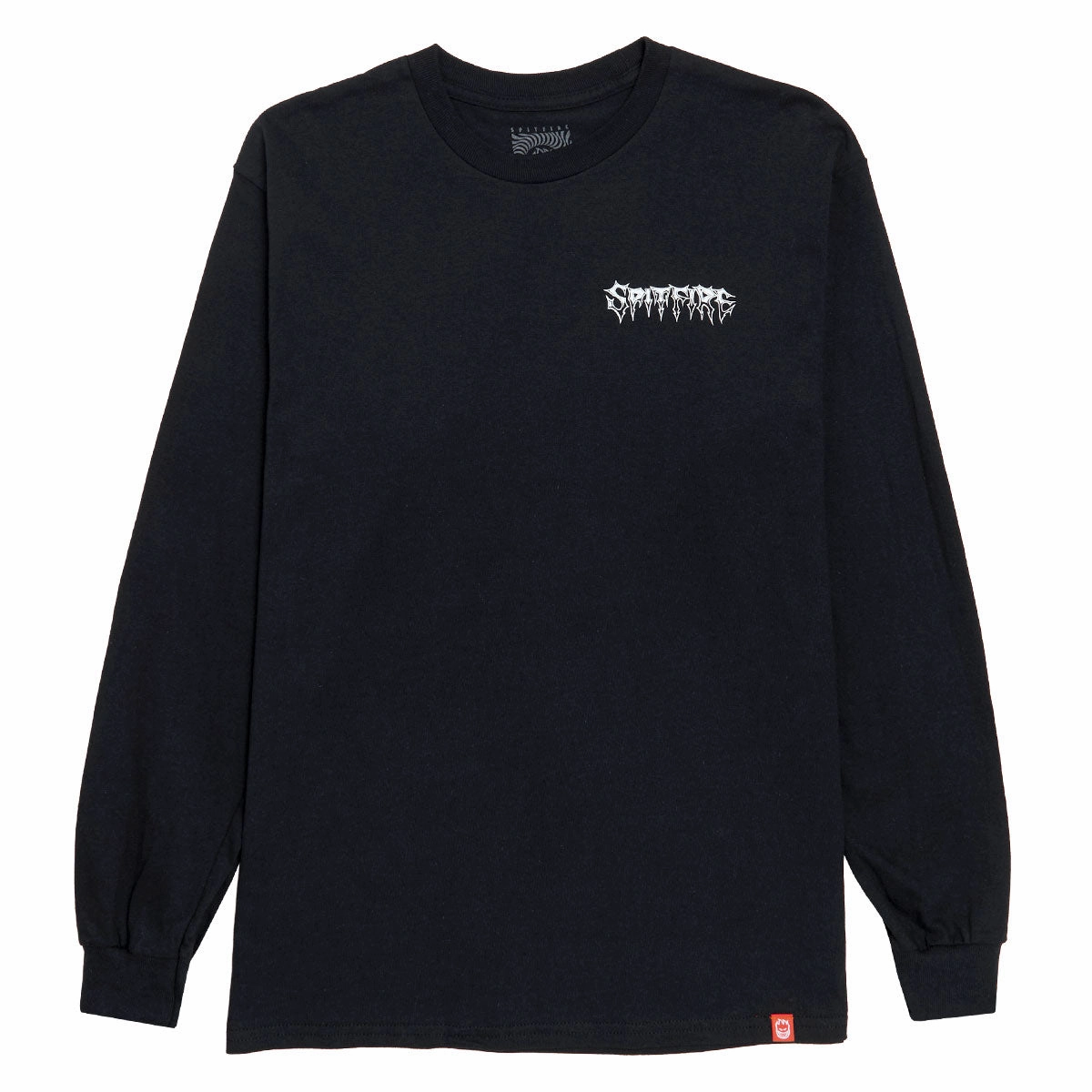 Spitfire Batwing Classic Long Sleeve T-Shirt - Black/White Soft Breathable Ultimate Comfort