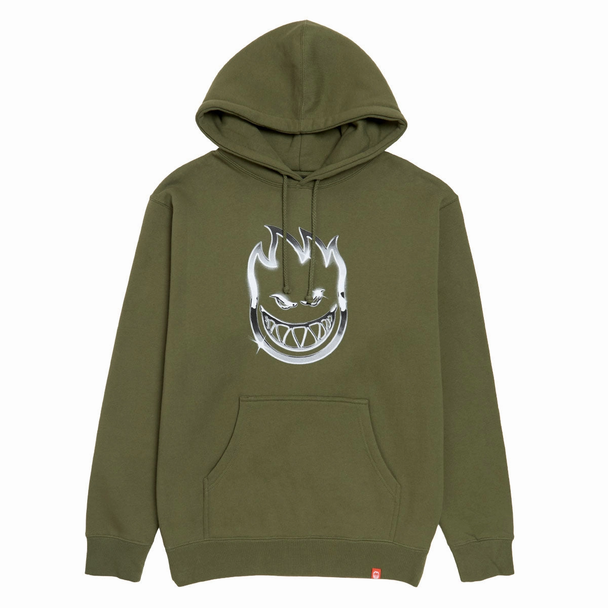 Spitfire Chrome Bighead Hoodie - Army/Multi Cruise Wear High-Quality Fabric