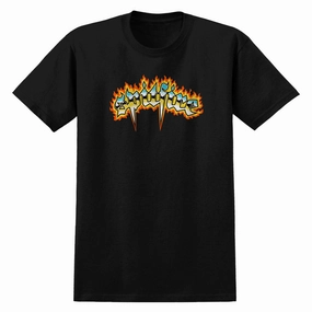 Spitfire Chrome Venom T-Shirt - Black Quick Wear Relaxed Look