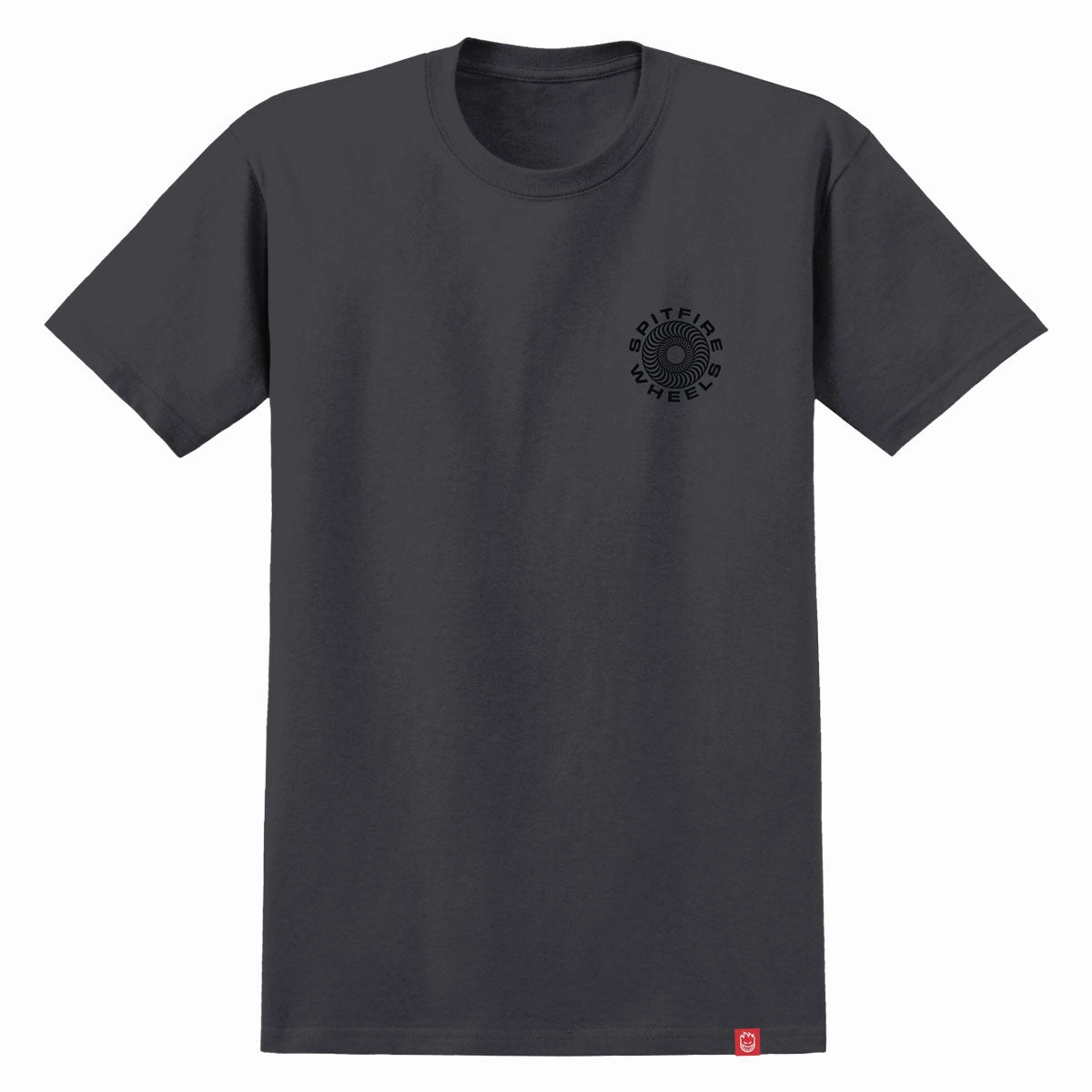 Spitfire Classic '87 Swirl Fill T-Shirt - Charcoal/Black/White budget-friendly Chic Comfort Style
