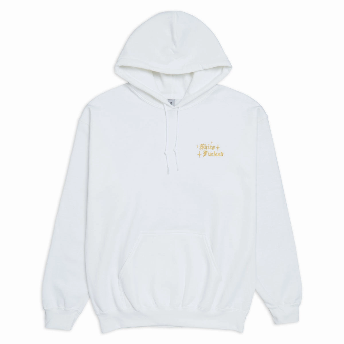 Designer Trash Mini Fucked Hoodie - White Elk like