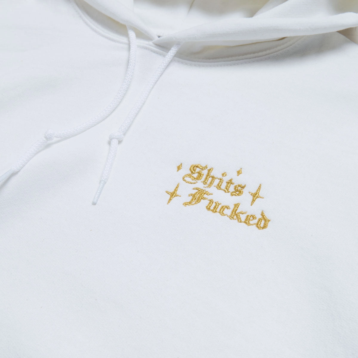 Workwear adult preference Designer Trash Mini Fucked Hoodie - White
