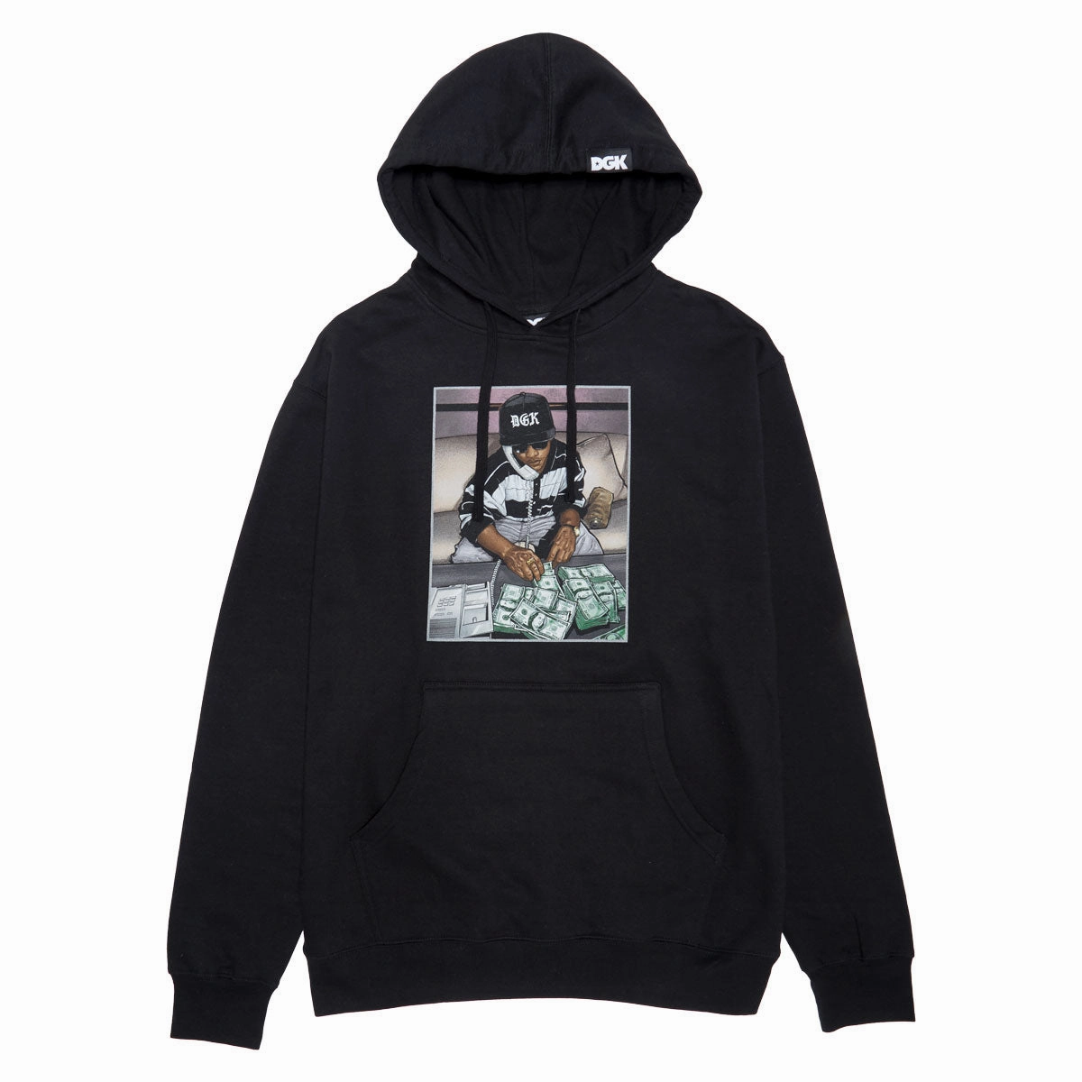 Eco Friendly Punk style DGK Countdown Hoodie - Black