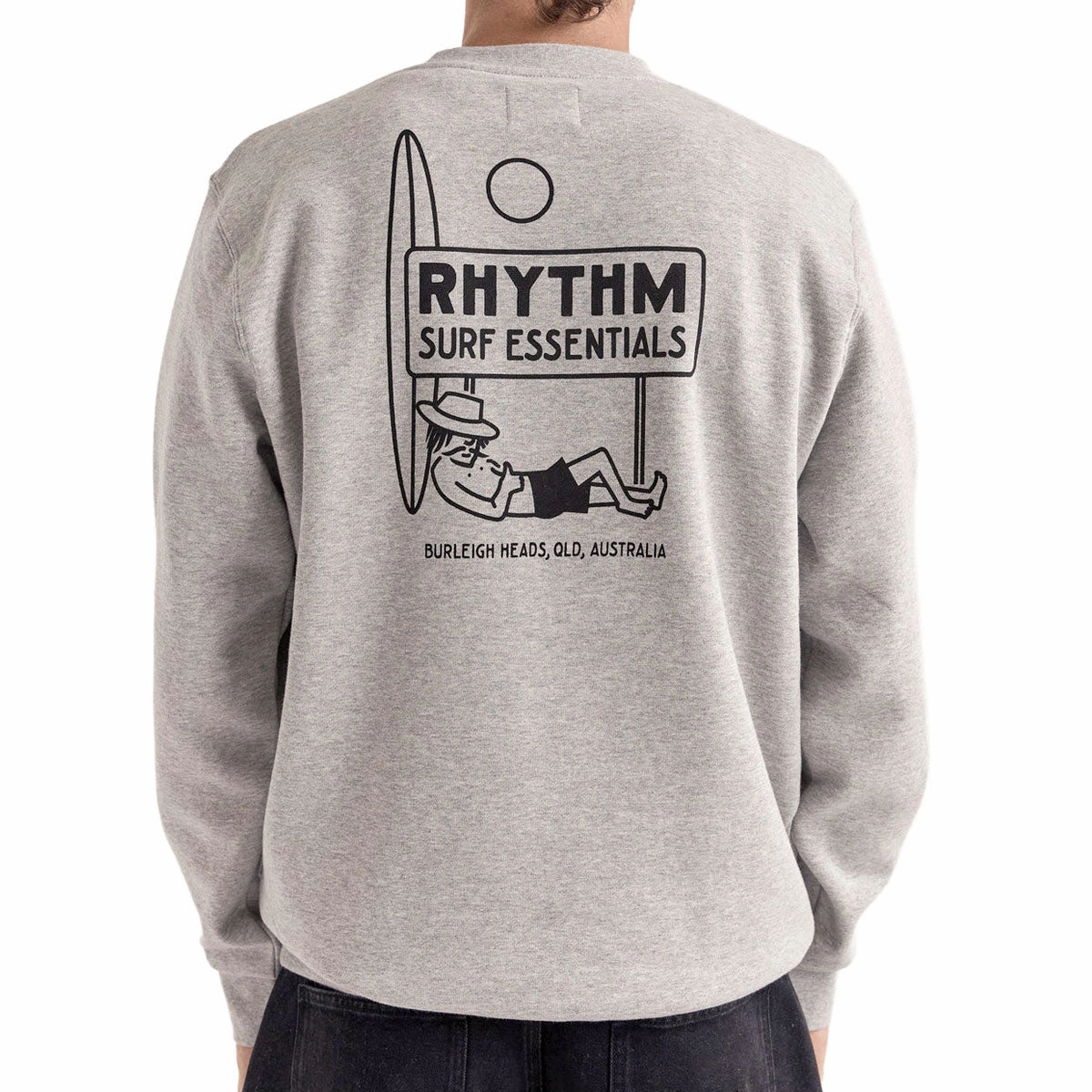 Comfortable clothing Street Light Rhythm Siesta Fleece Crew Sweatshirt - Grey Heather