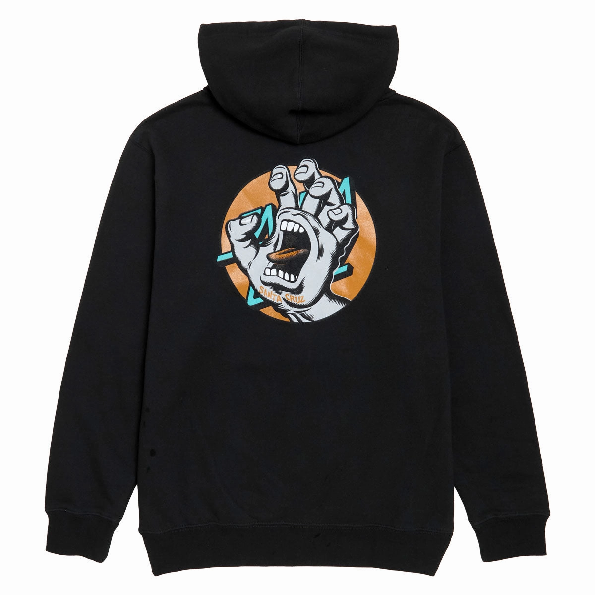Santa Cruz Hand Dot Zip Up Hoodie - Black Modern Streetwear