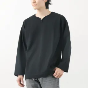 Basic Layering Reinforced Neckline BARNS / Big Cozun knitiing Concho Long Sleeve T-Shirt
