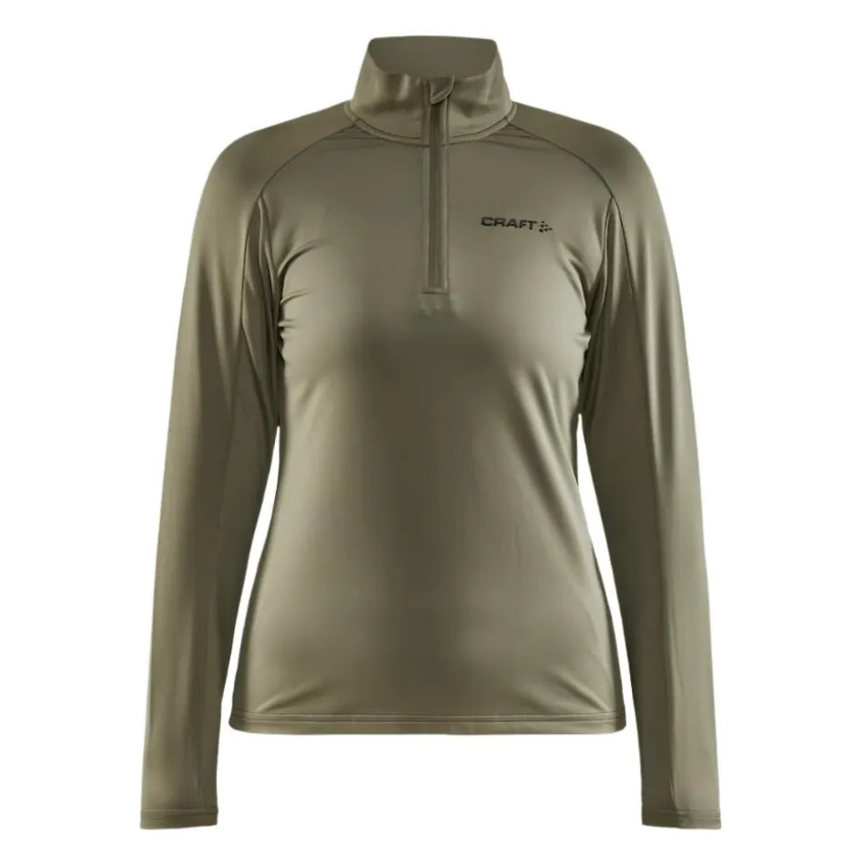 Style - conscious Craft Women's Core Gain Midlayer with 1/4 Zip in Rift Green AW24