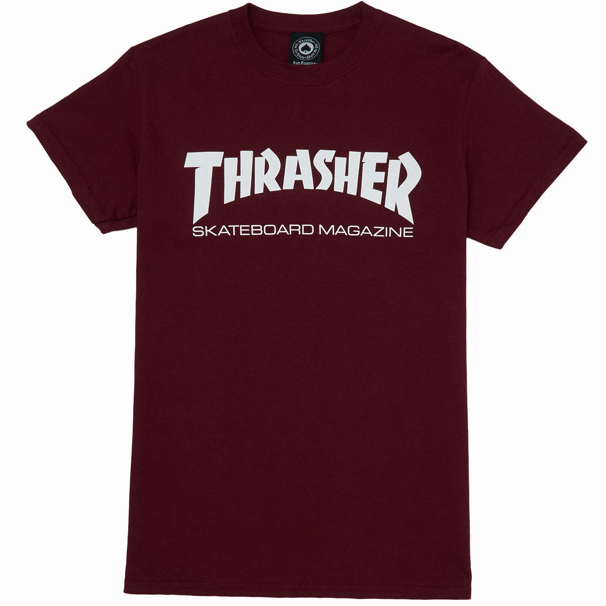 Thrasher Skate Mag T-Shirt - Maroon Essential Fit Weekend Wear