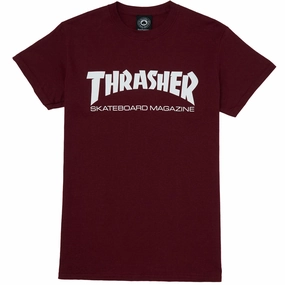 Thrasher Skate Mag T-Shirt - Maroon Essential Fit Weekend Wear