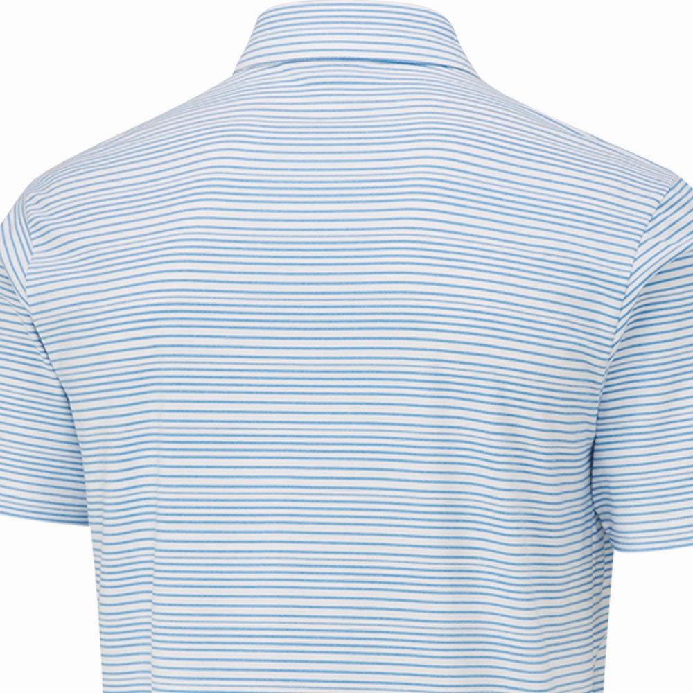 Casual Layer Wear Relax Trend Ping Alexander SensorCool Polo Shirt  - White/Infinity Blue