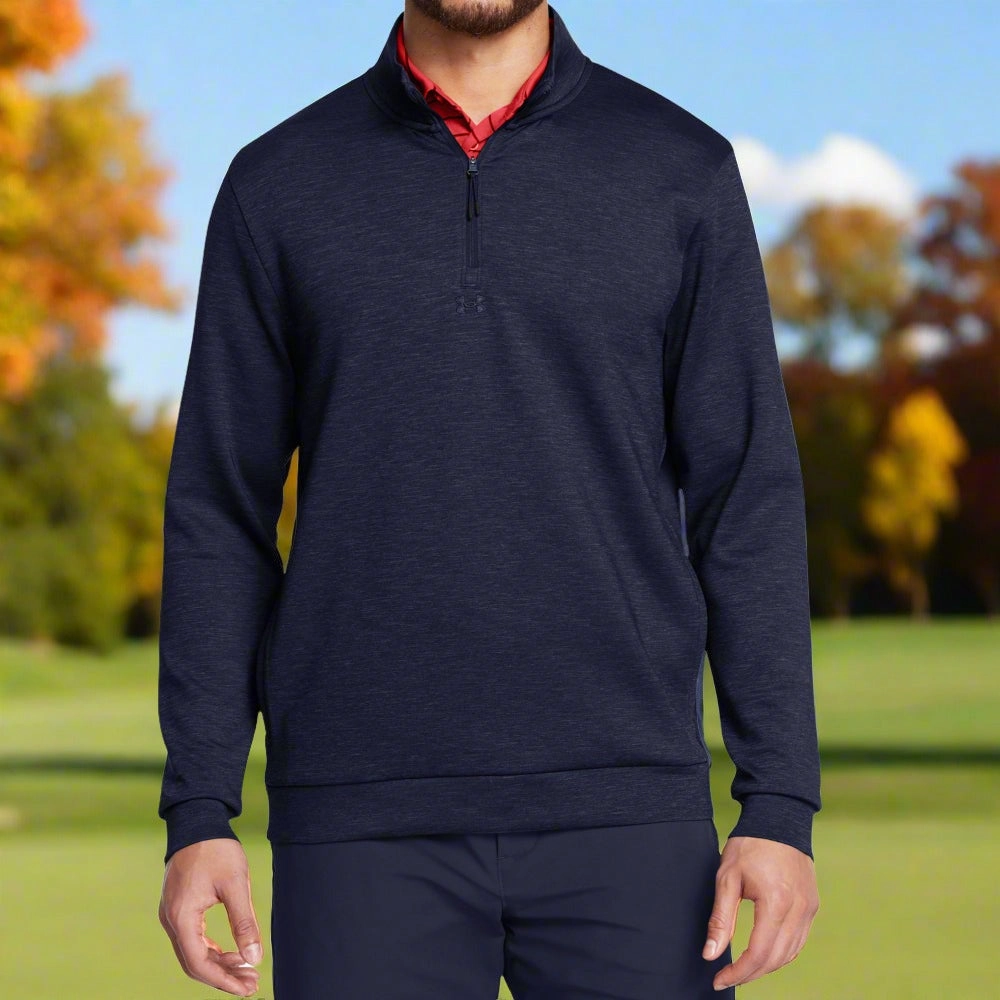 product sporty appeal Under Armour Drive Midlayer Pullover - Midnight Navy