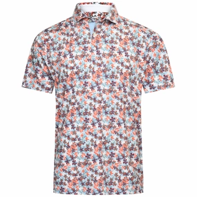 Puma MATTR Lillie Polo Shirt - Redmazing/Silver Sky Stretchable Armholes TemperatureRegulating