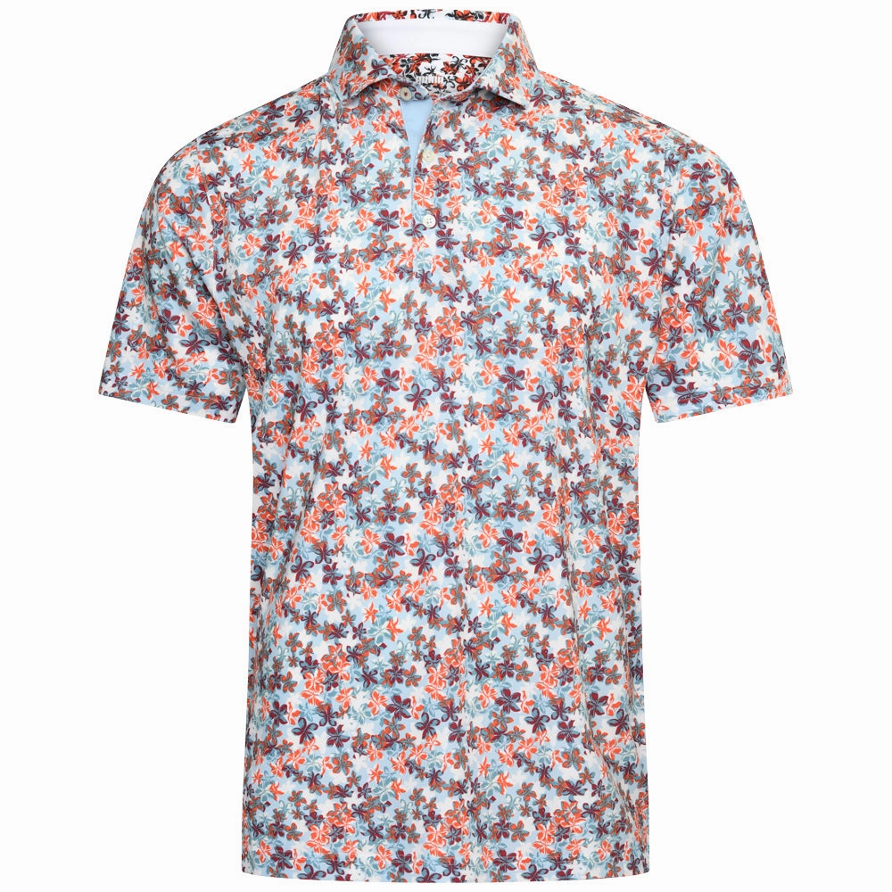 Puma MATTR Lillie Polo Shirt - Redmazing/Silver Sky Stretchable Armholes TemperatureRegulating