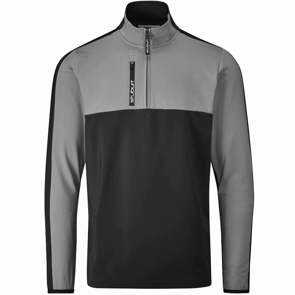 Stuburt Reynold 1/2 Zip Pullover - Black/Slate Grey Cold Weather Gear product affordability