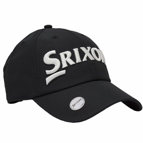Srixon Ball Marker Cap - Black/White Outdoor Gear Pop Detail
