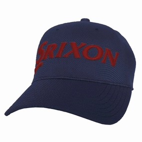 Warm Weather Accessory No Fuss Srixon One Touch Cap - Navy/Red