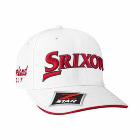 Srixon Tour Staff Cap - White/Red Cooling Technology Beach Ready