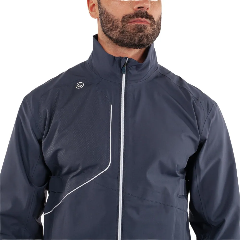 Galvin Green Ames Waterproof DRYVR Jacket - Navy/White Convertible Cuff System Adjustable Fit Design