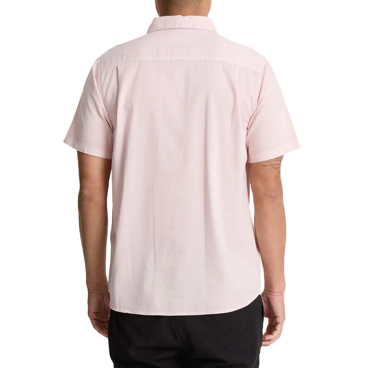Roark Made To Fade Woven Shirt - Washed Dusty Violet Lace Accent