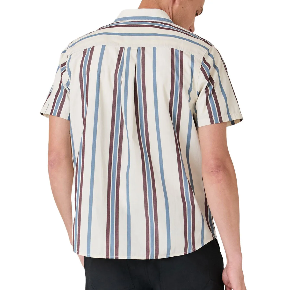 Stance Bales Button Up Shirt - Navy Stripe Traveler??s Choice Versatile Style