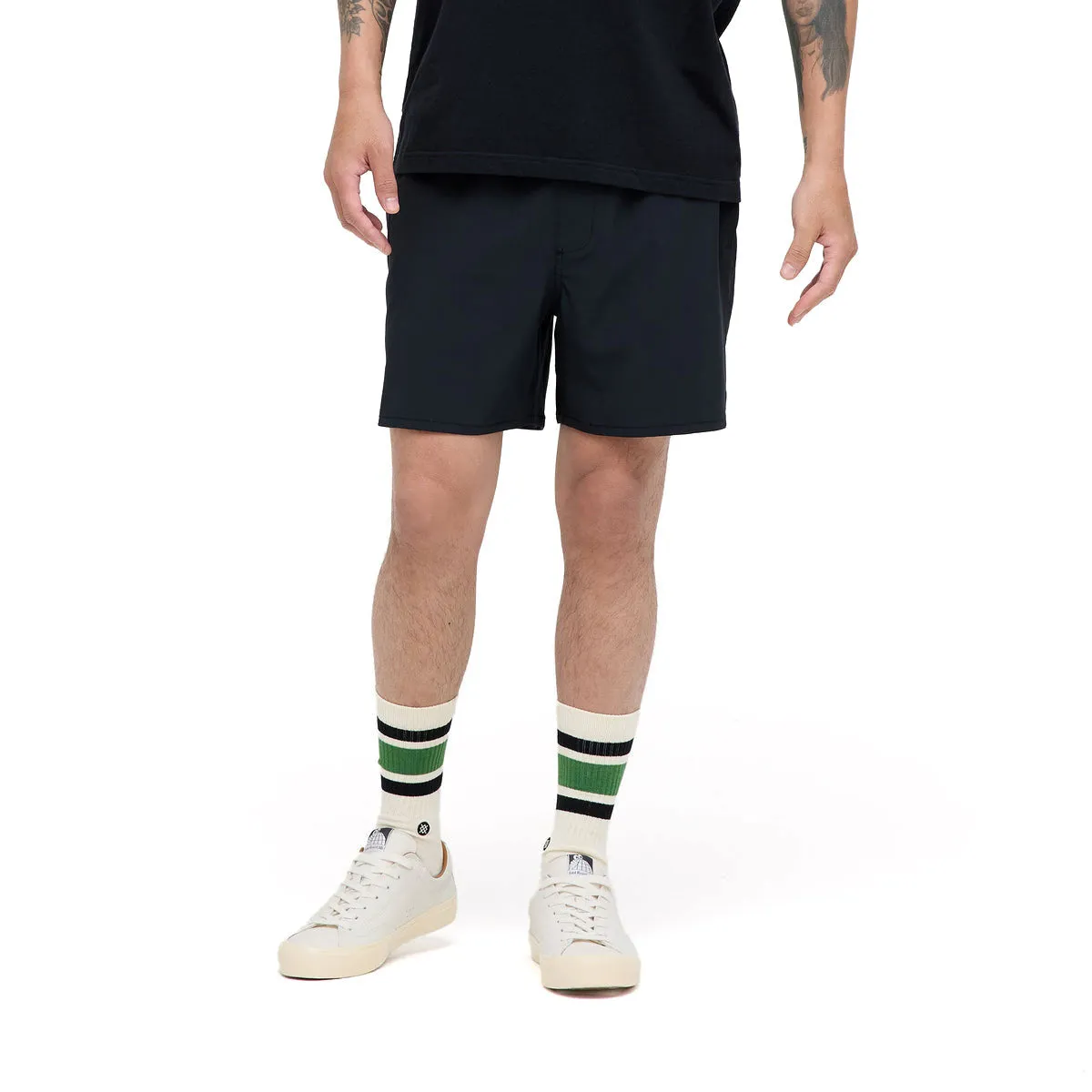 Stance Complex 5in Hybrid Shorts - Black Sport Layer Laser cut