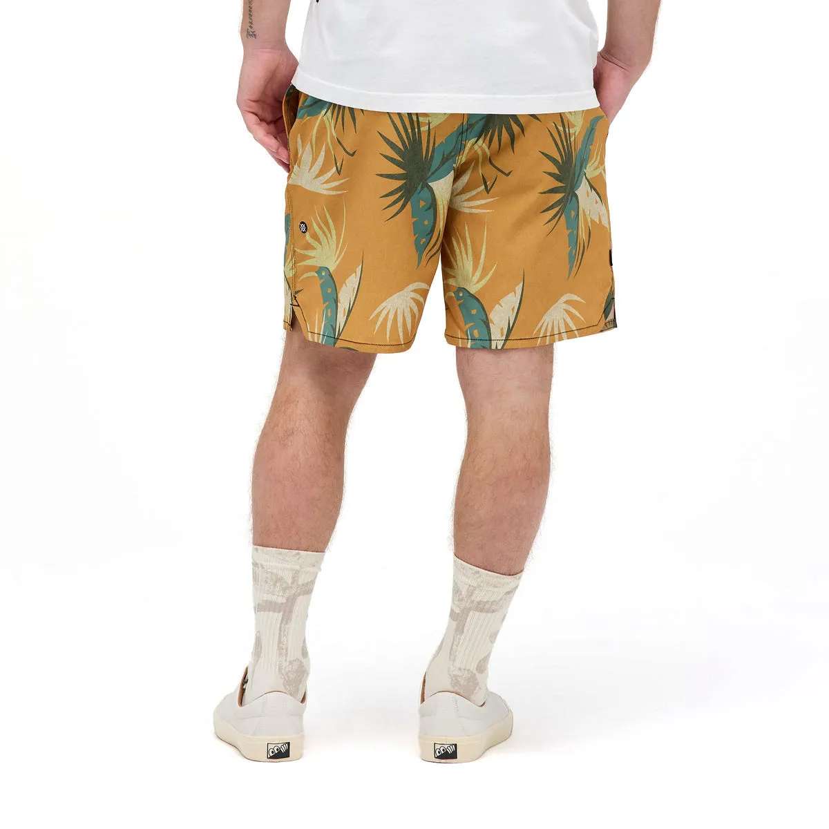 Stance Complex 7in Hybrid Shorts - Gold Fade Bright Colors Workout Ready Design