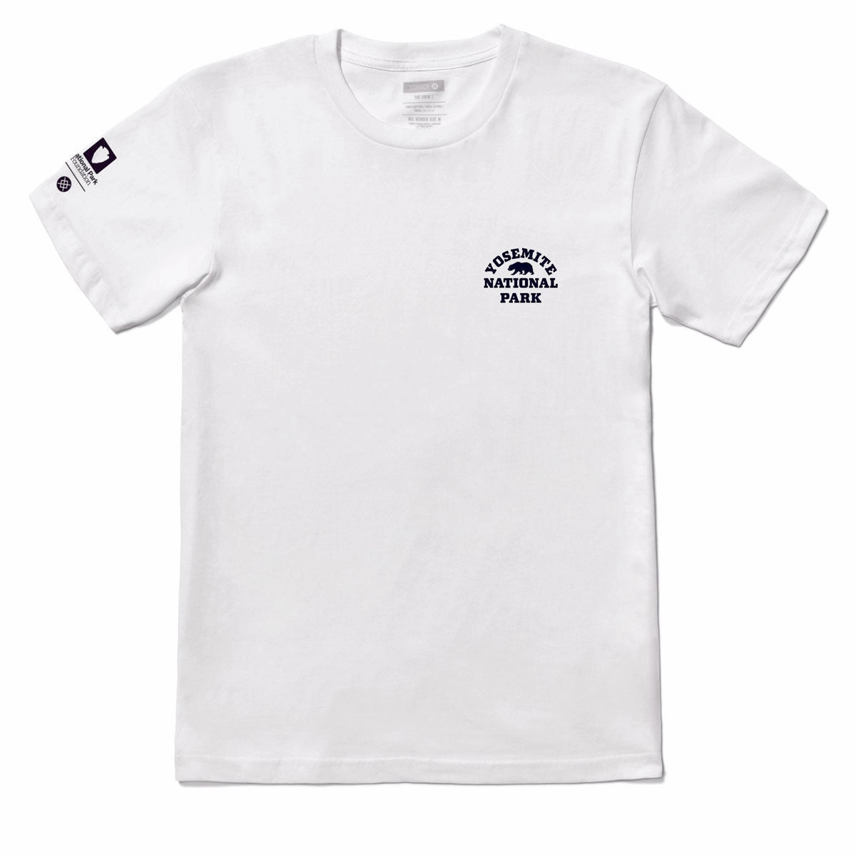 Sublimation Resistant Fabric Stance National Parks Roadtrip T-Shirt - White
