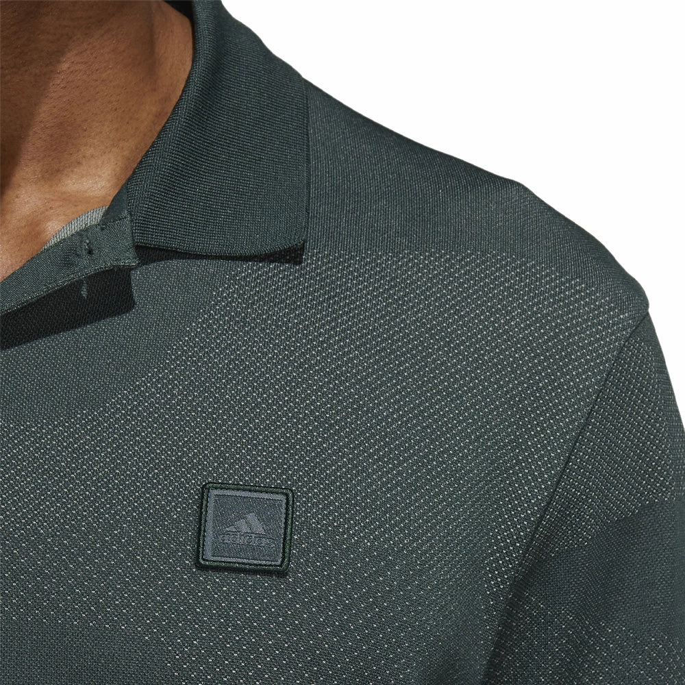 ReinforcedHems Athletic and Cool adidas Go-To Seamless Polo Shirt - Shadow Green