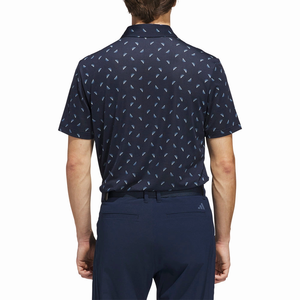 adidas Ultimate365 Printed Mesh Polo Shirt - Collegiate Navy/Wonder Silver Fit for All Seasons