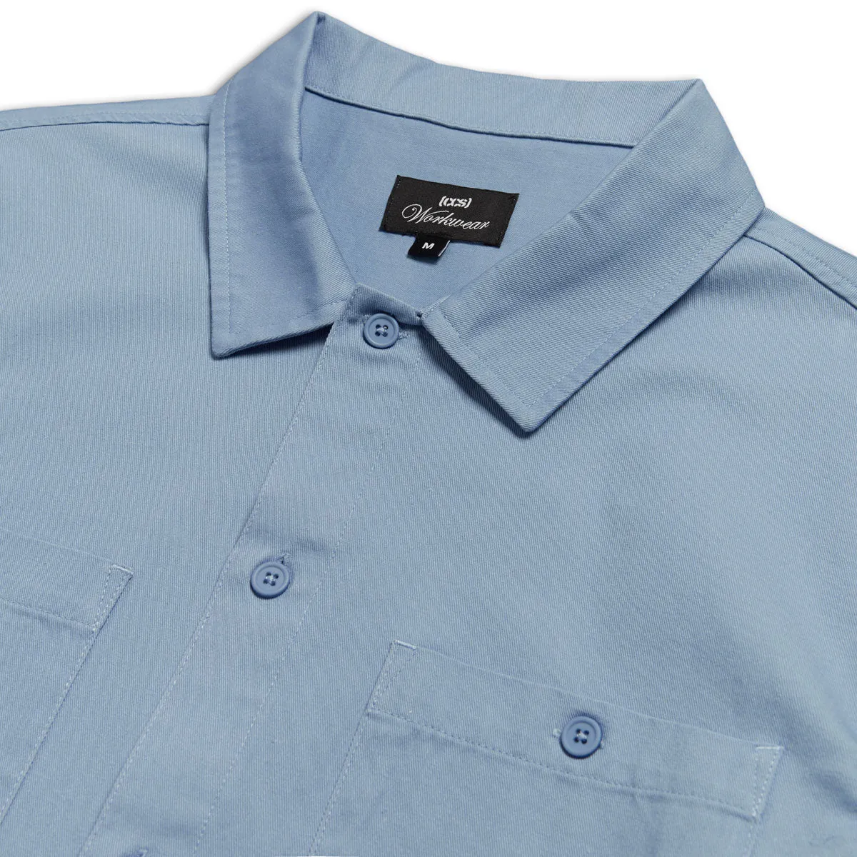 CCS Heavy Cotton Work Shirt - Light Blue Solid Color Quick Dry Technology