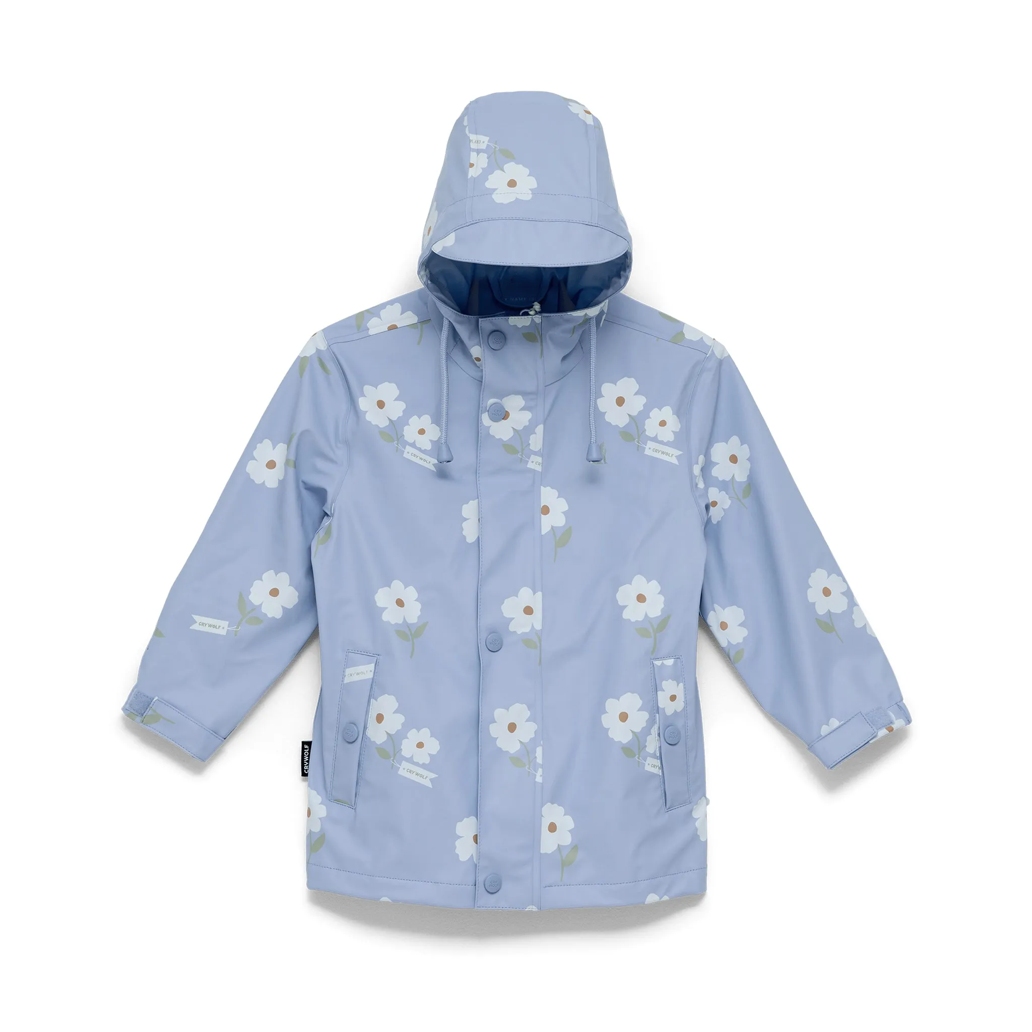 Crywolf Play Jacket Floral Periwinkle Effortless Travel Wear