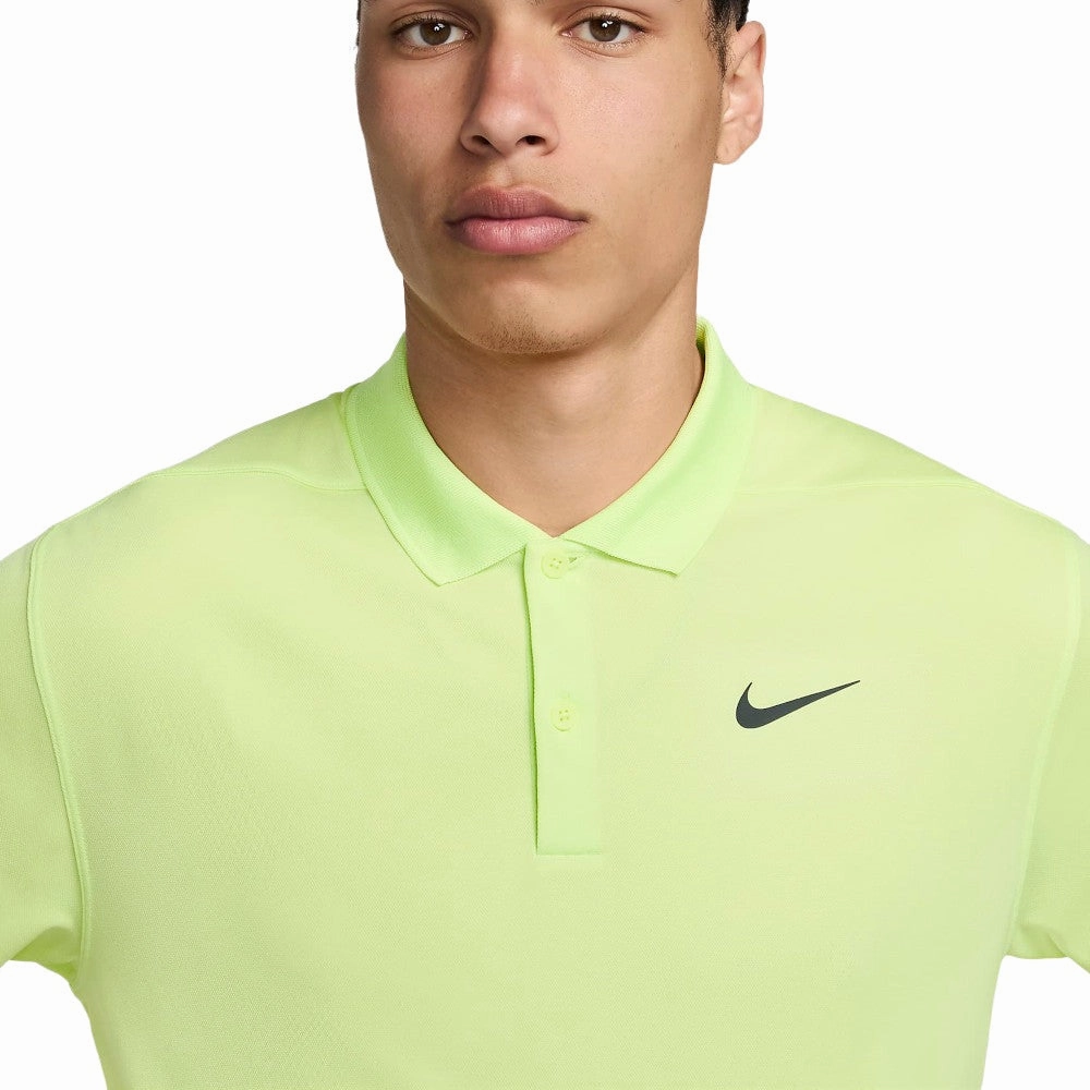 Nike Dri-FIT Victory Solid Polo Shirt - Light Lemon Twist/Black Perfect Comfort Wear Holiday Outfit Style