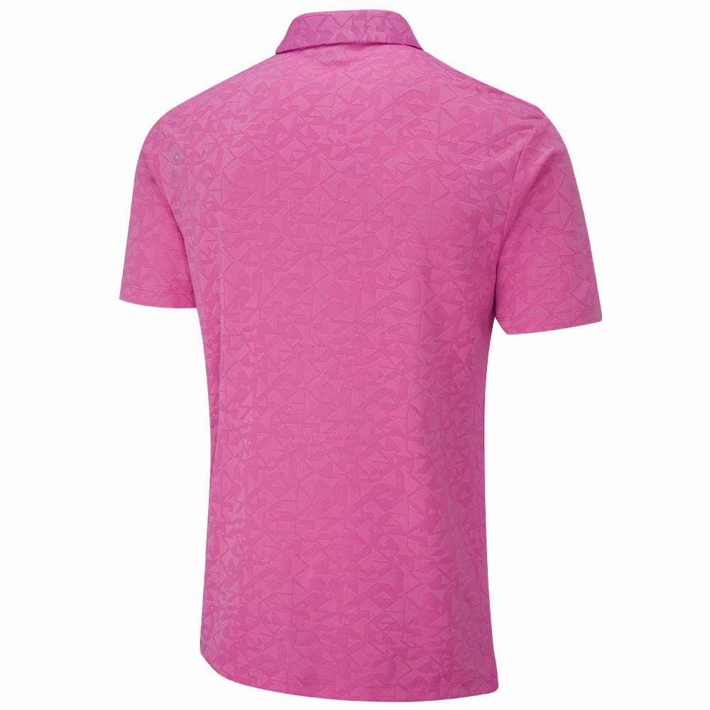 Ping Geo-Camo Polo Shirt - Ultra Pink Eco Friendly Dyes Multi Purpose Wear
