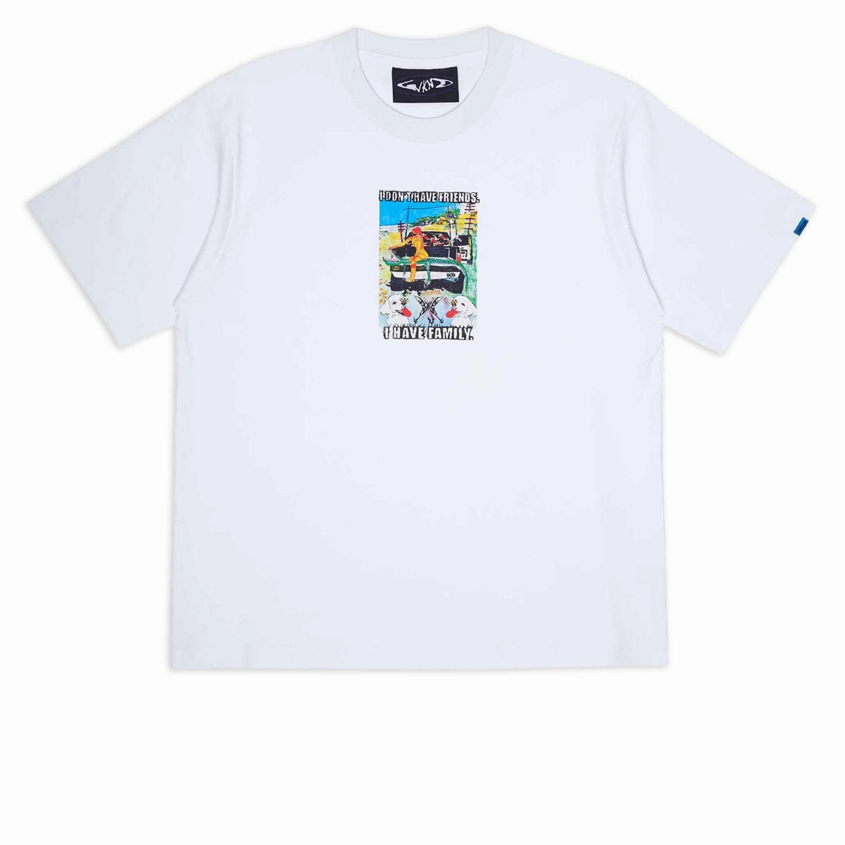 Everyday Trend Sporty Comfort Wear WKND Family T-Shirt - White