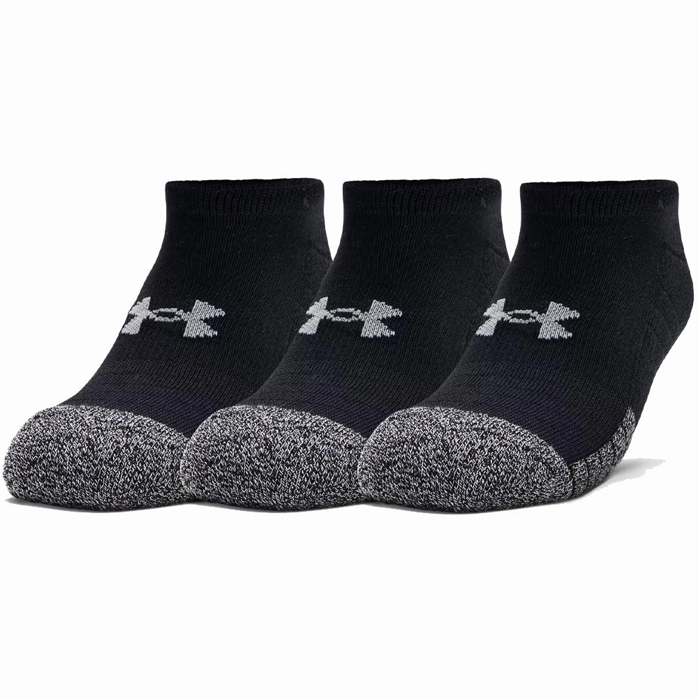 Stylish Under Armour HeatGear No Show Socks (3 Pack) - Black