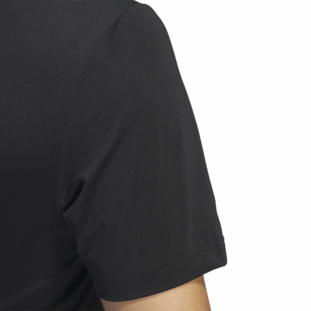 adidas Ultimate365 Solid Polo Shirt - Black Relaxed and Comfy Smooth Look