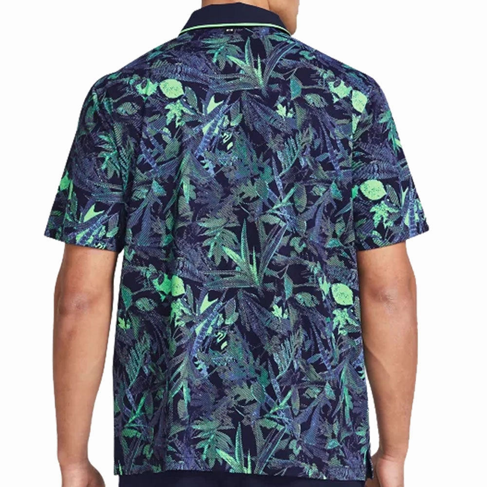 Under Armour Iso-Chill Edge Polo Shirt - Midnight Navy/Matrix Green/Matrix Green Athletic and Cool
