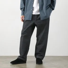 Fashion Lover Youth Style Smooth Low Maintenance Denim FUJITO / 2 Tuck Trousers Light Ounce Denim