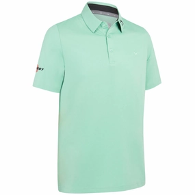 Abrasion Resistant Fabric Callaway 3 Chev Odyssey Polo Shirt - Neptune Green