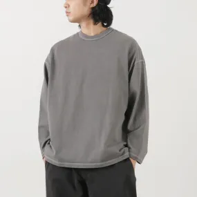 Abrasion Resistant Fabric MOC T / Plating Jersey Crew Neck Long Sleeve Big Tee
