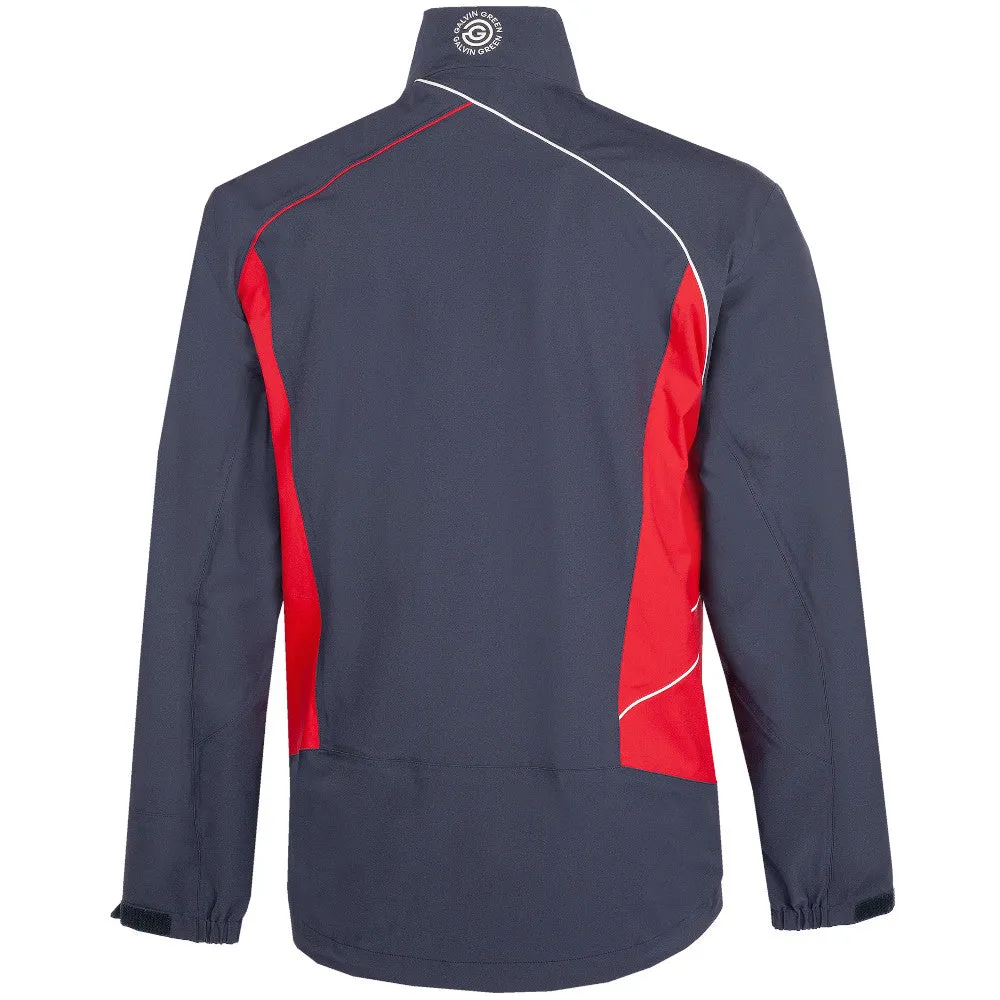 Galvin Green Ames Waterproof DRYVR Jacket - Navy/Red Stretchable Panels City Style