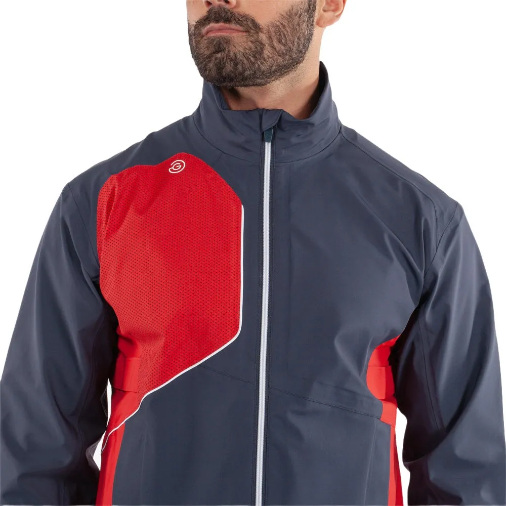 Galvin Green Ames Waterproof DRYVR Jacket - Navy/Red Cold Day Look