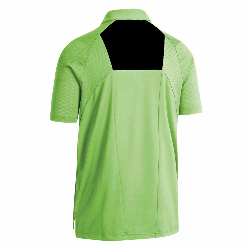 Callaway Odyssey Ventilated Blocked Polo Shirt - Jasmine Green LongLastingColor Wide Neck Opening