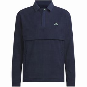 Urban Edge Trendy Streetwear adidas Ultimate365 Tour WIND.RDY 1/4 Zip Pullover - Collegiate Navy