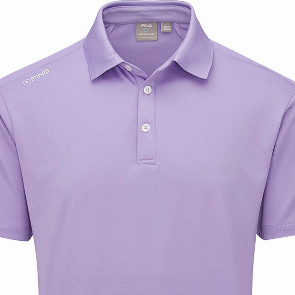 Fit For Comfort Collared Ping Lindum SensorCool Polo Shirt - Violet
