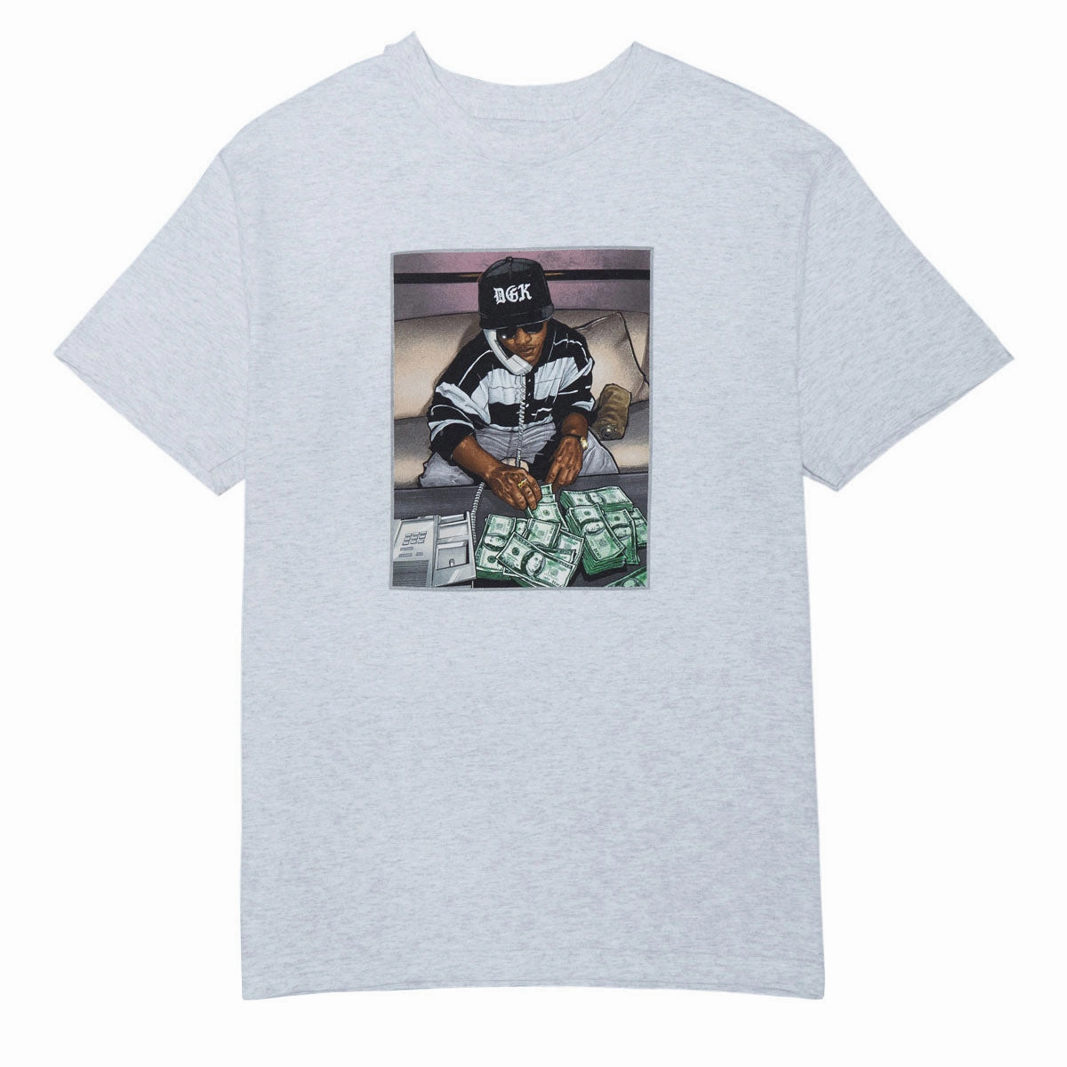 LayeredHemDetails Wool combination DGK Countdown T-Shirt - Ash