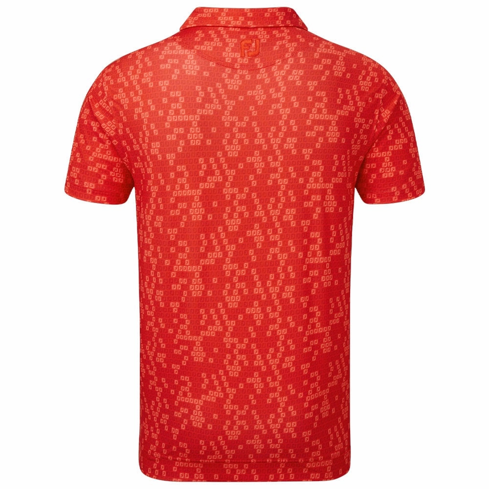 Hypoallergenic fabric Fit For All Day FootJoy Digital Camo Print Lisle Polo Shirt - Red